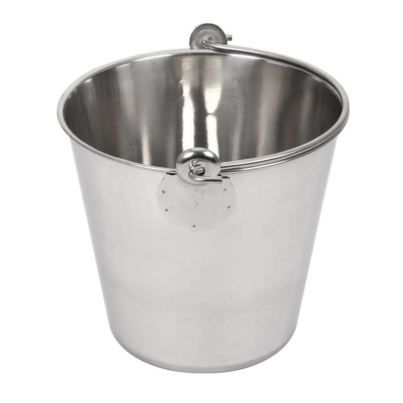 Lindy's 4-Quart Stainless Steel Bucket  Durable Seamless Bucket for Many Home Tasks  Carry Water or Milk  Fill with Food  Use as a Flower Pot  Cleaning Bucket  Table Centerpiece and Much More - Image 5